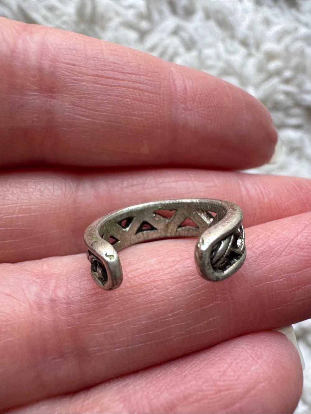 Silver Tone Toe Ring